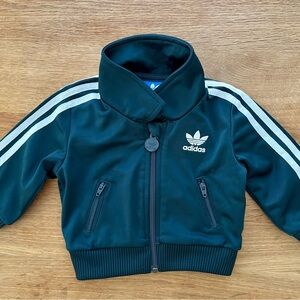 Adidas Dark Marine Blue Track Jacket White Stripes Baby Newborn 0-3 months 3M